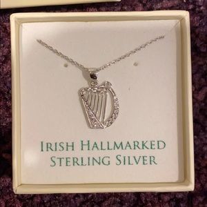 Irish Harp Necklace